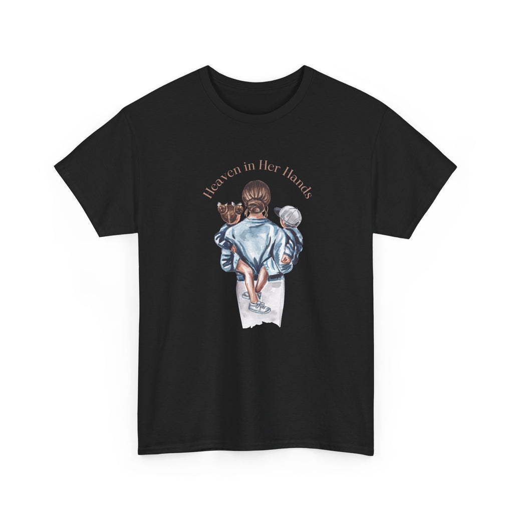 T-Shirt — "Held in Her Hands" Mom & Kids Illustration Tee