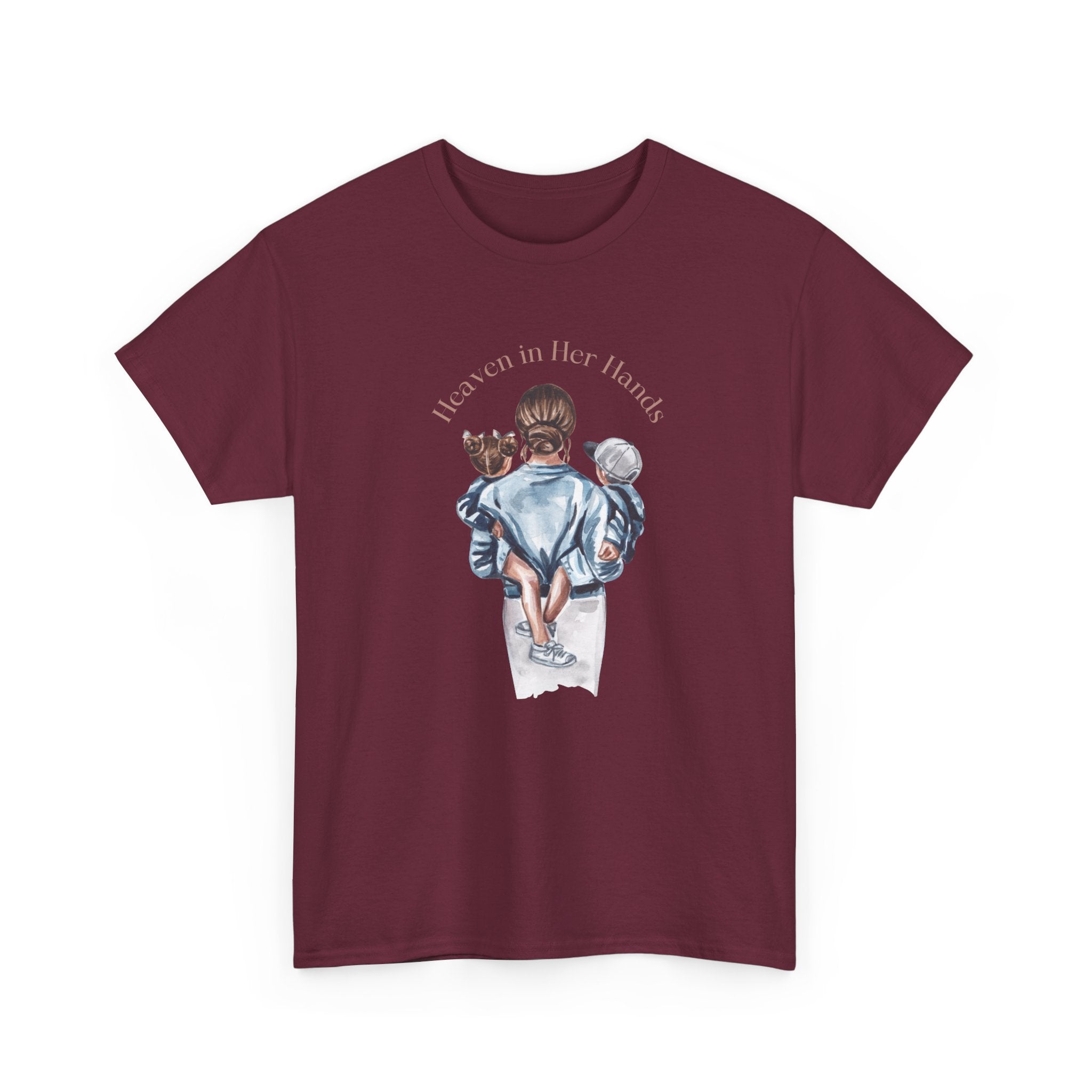T-Shirt — "Held in Her Hands" Mom & Kids Illustration Tee