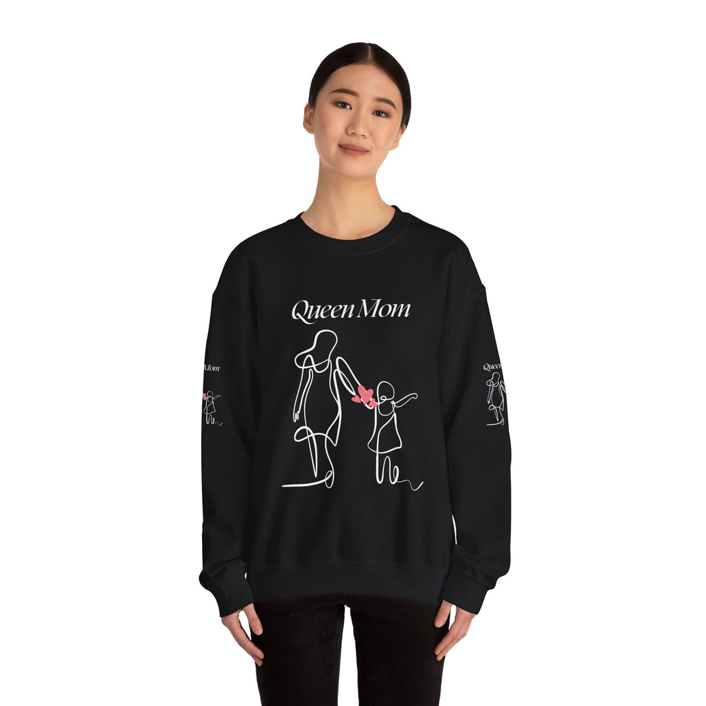 Minimal Pink Heart Crewneck Sweatshirt