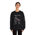 Minimal Pink Heart Crewneck Sweatshirt