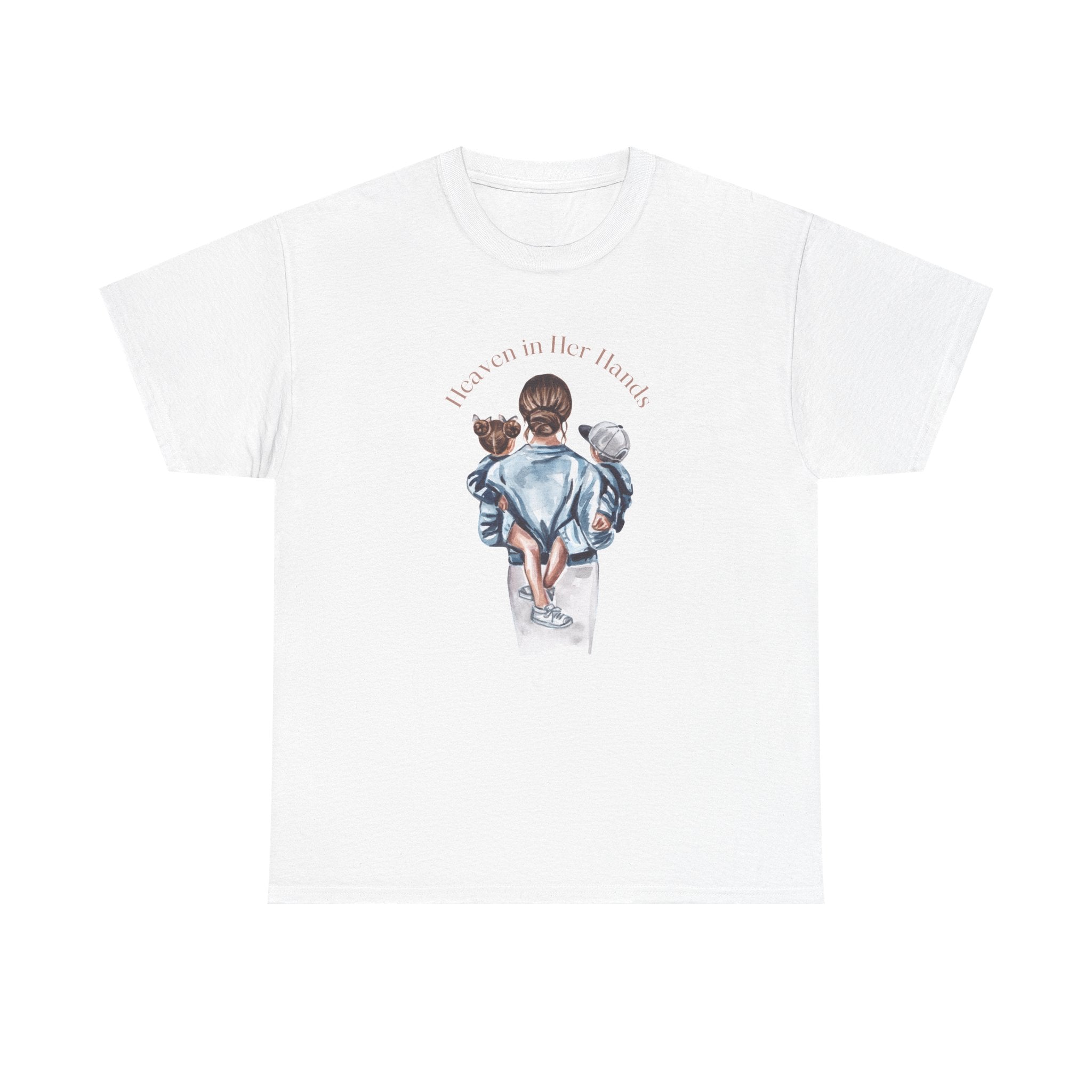 T-Shirt — "Held in Her Hands" Mom & Kids Illustration Tee