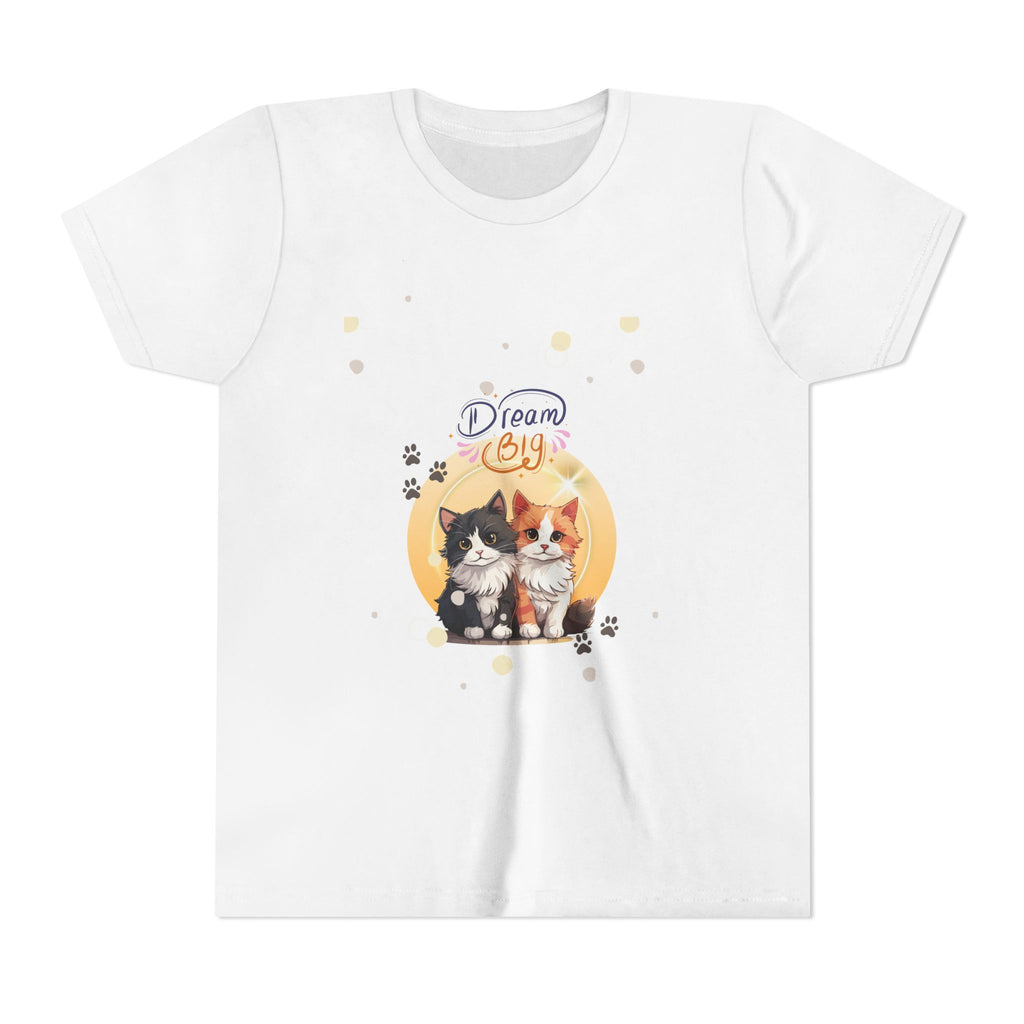 Youth Tee — 'Dream Big' Kittens Graphic Shirt