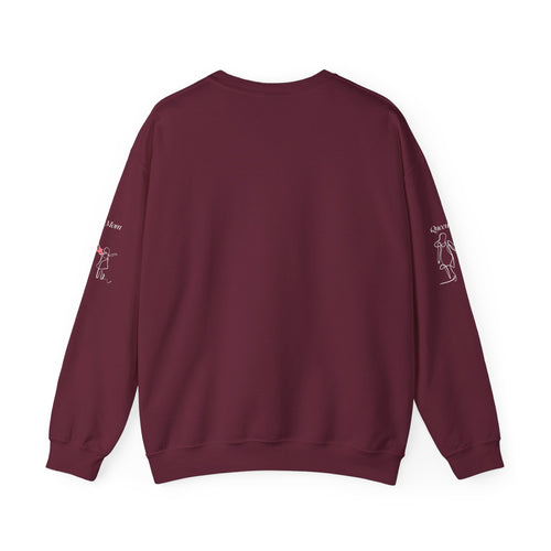 Minimal Pink Heart Crewneck Sweatshirt