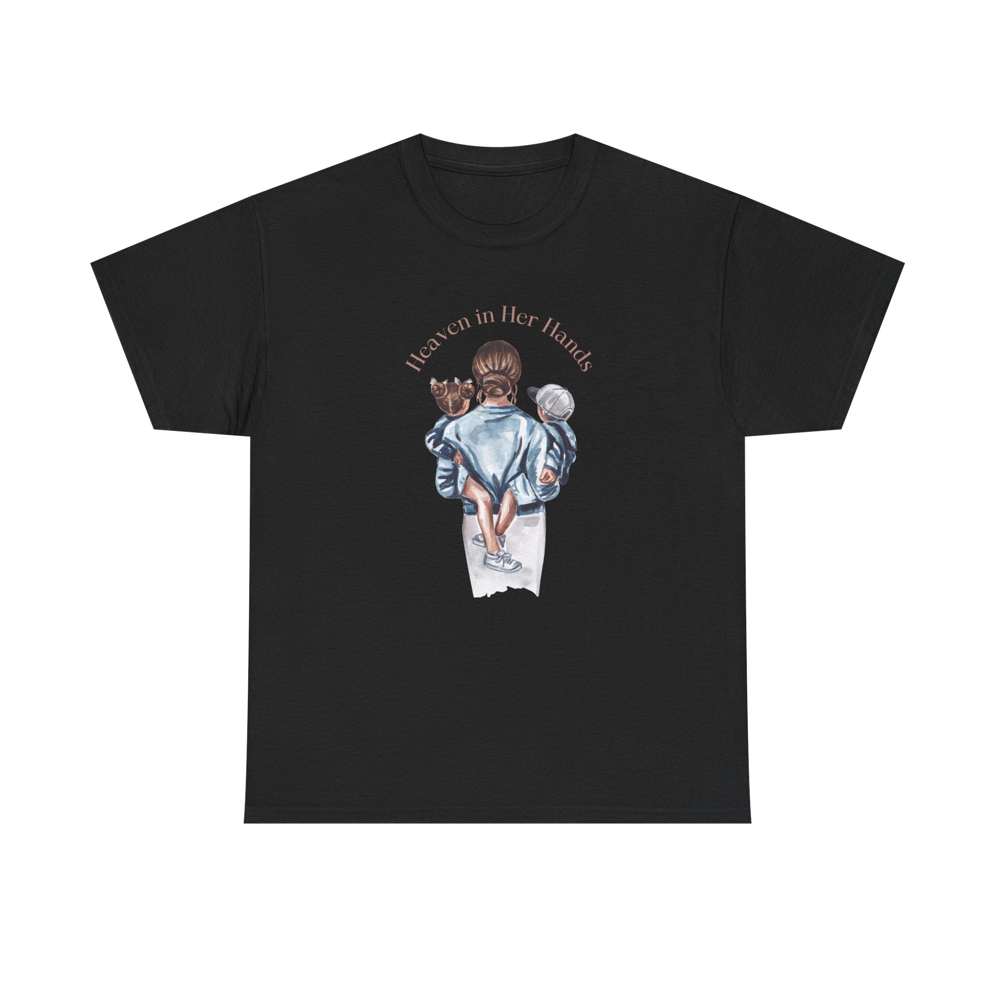T-Shirt — "Held in Her Hands" Mom & Kids Illustration Tee