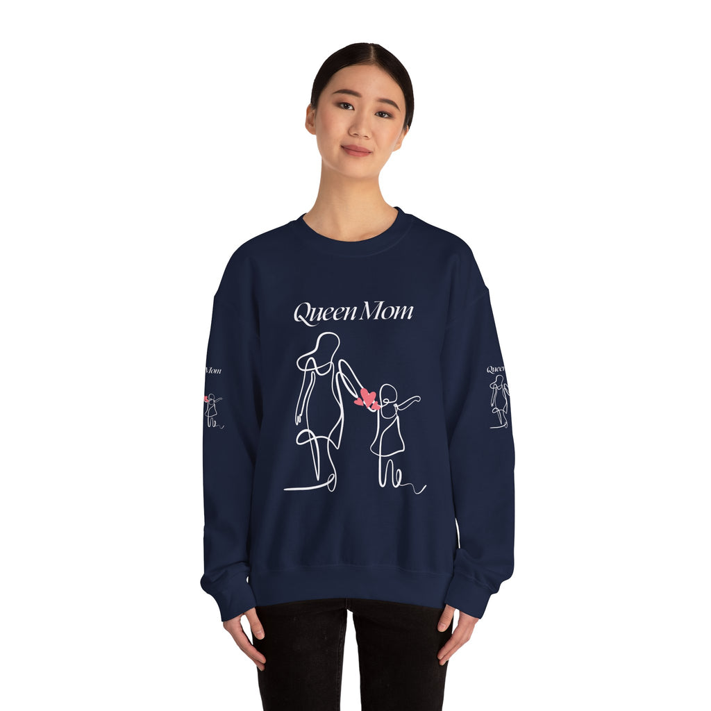 Minimal Pink Heart Crewneck Sweatshirt