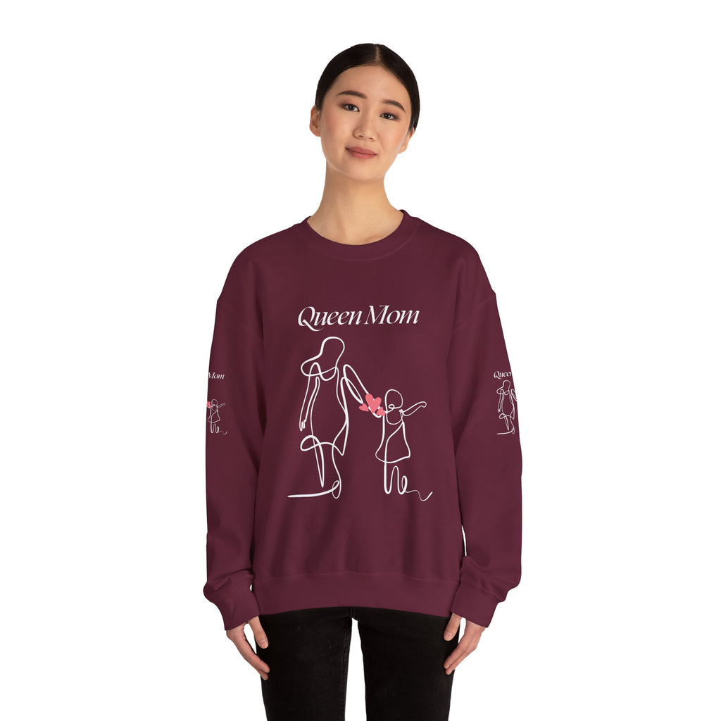 Minimal Pink Heart Crewneck Sweatshirt