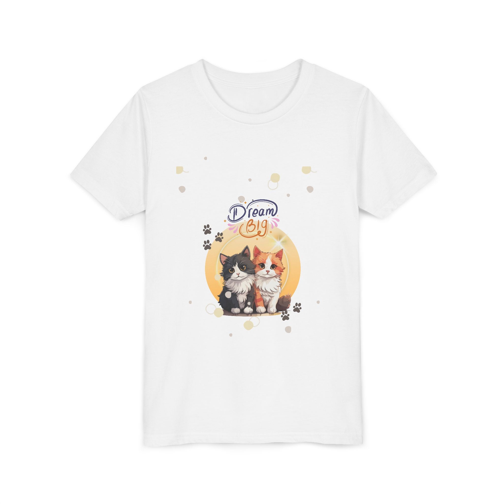 Youth Tee — 'Dream Big' Kittens Graphic Shirt