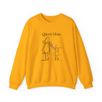 Queen Mom Crewneck Sweatshirt — Minimal Mother & Child Line Art Pullover