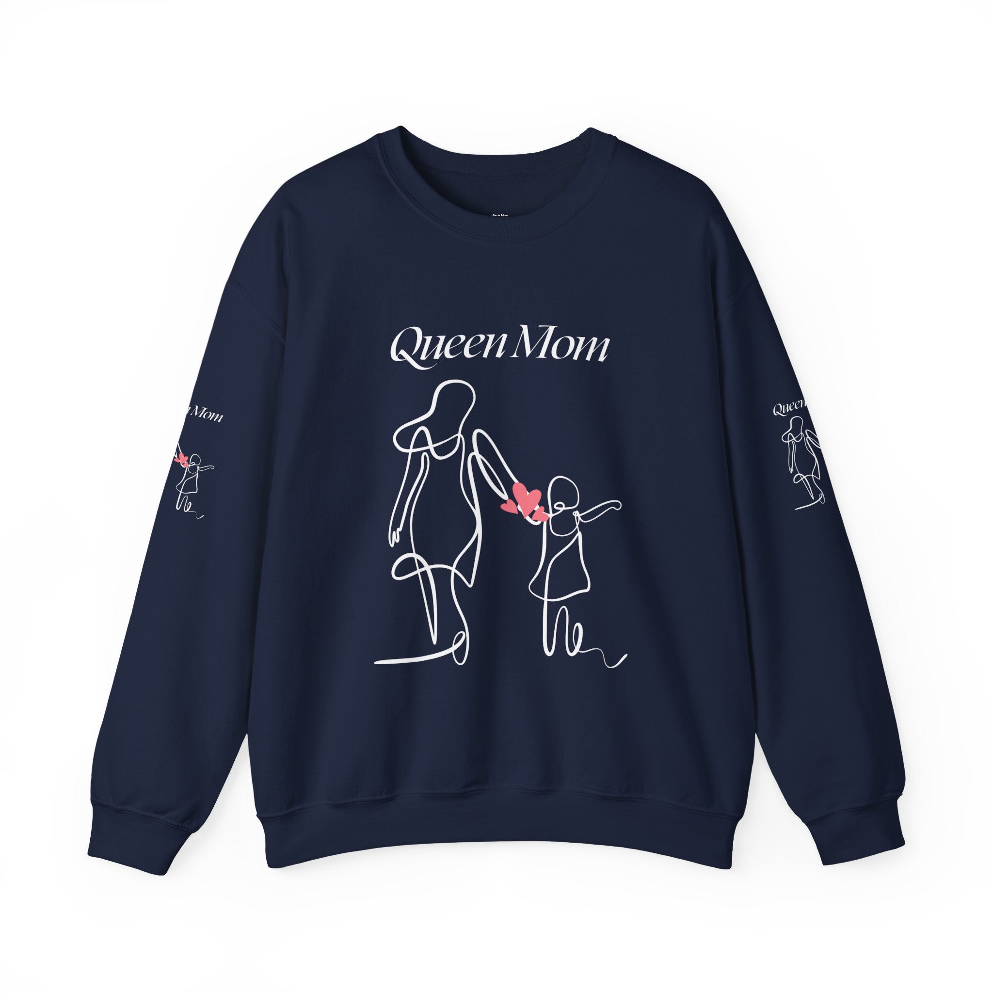 Minimal Pink Heart Crewneck Sweatshirt