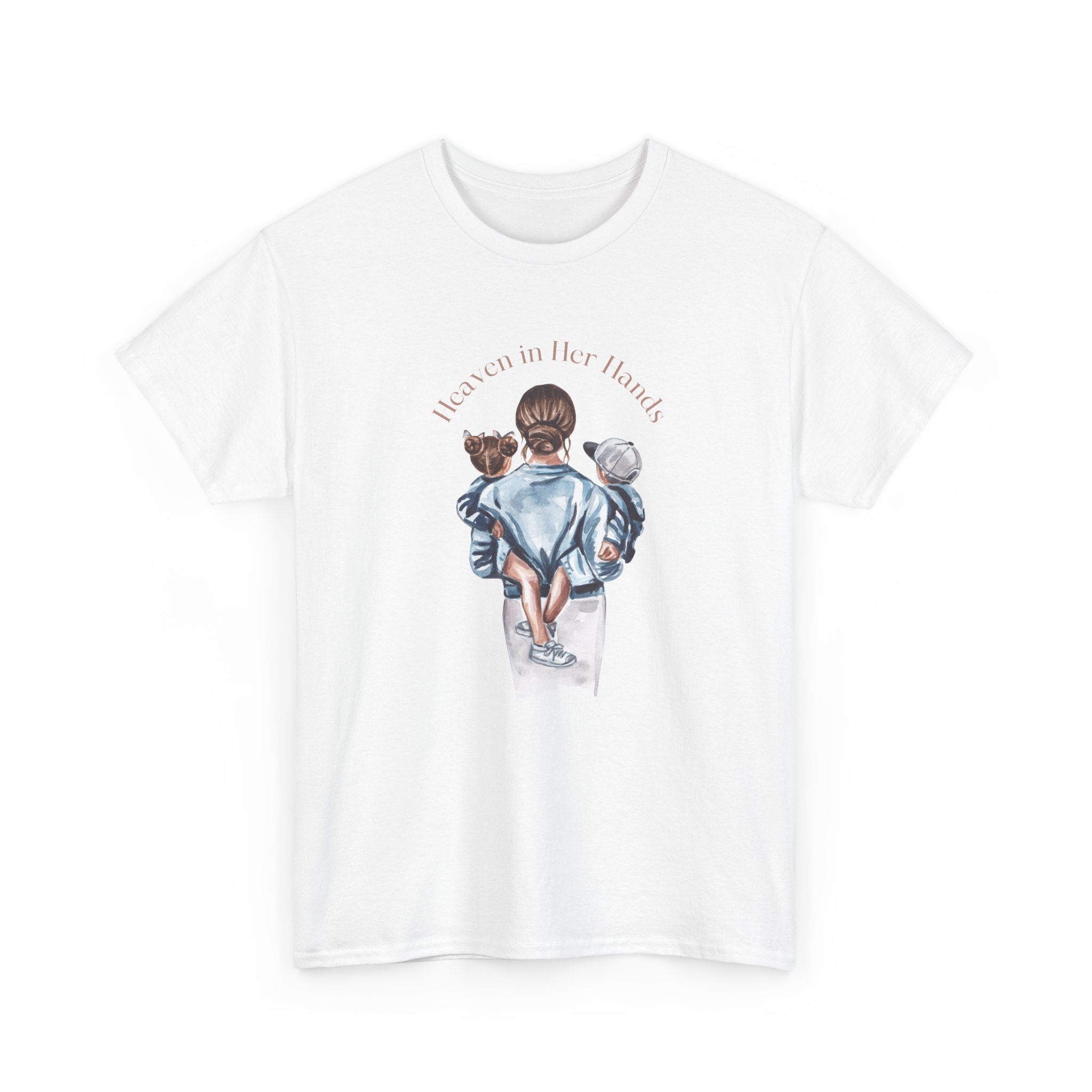 T-Shirt — "Held in Her Hands" Mom & Kids Illustration Tee
