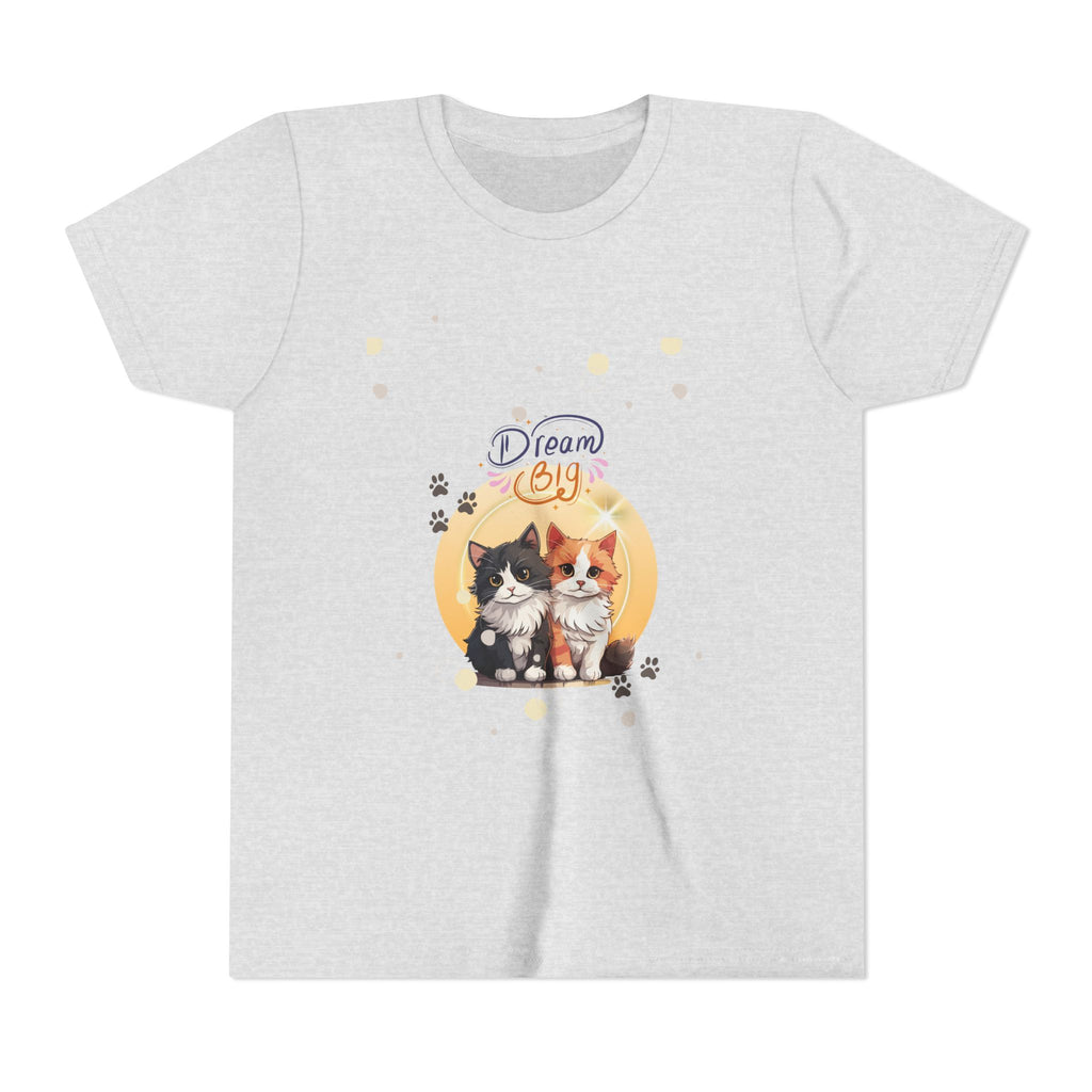 Youth Tee — 'Dream Big' Kittens Graphic Shirt